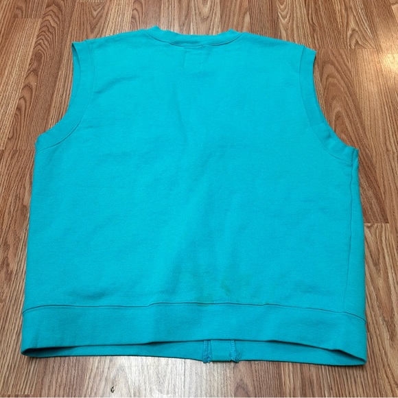 Vintage Ellesse Men’s Golf Sweater Cardigan Size Large Blue/Green Button-Up 90’s - Picture 3 of 3